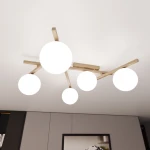 Smart lampa sufitowa 5xE14 mokka/biały 1793/5
