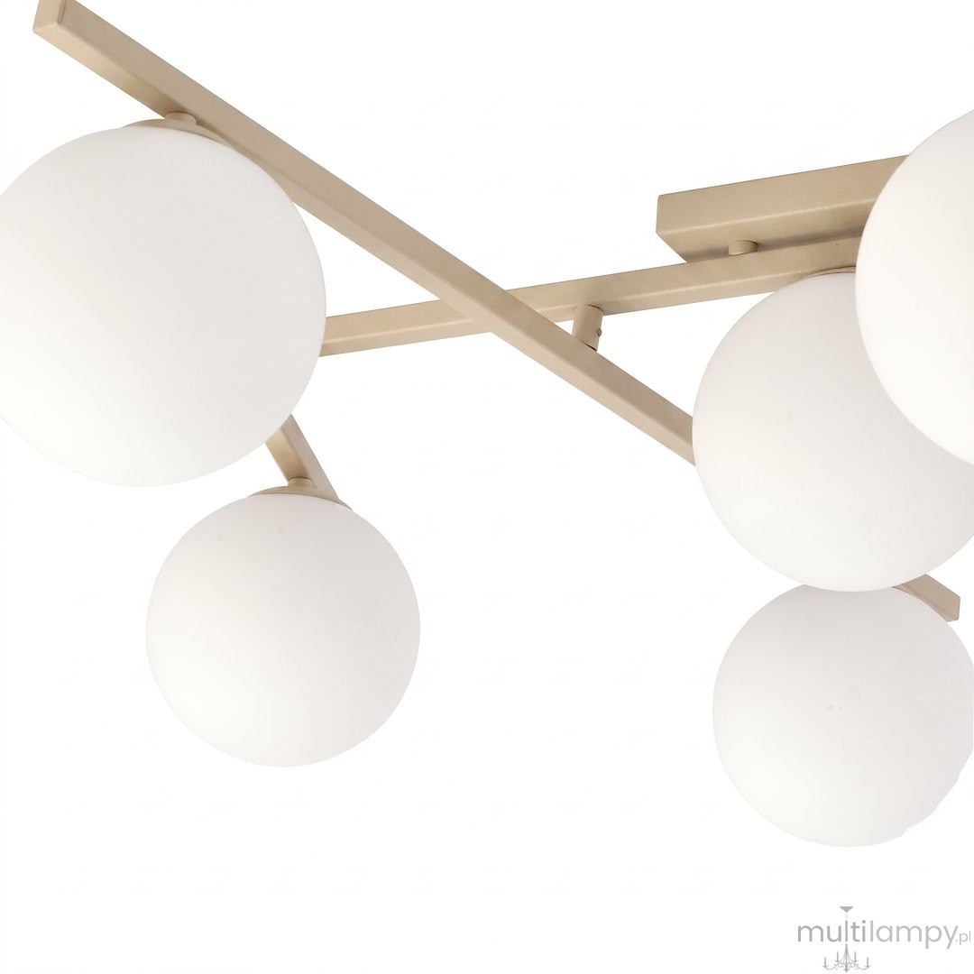 Smart lampa sufitowa 5xE14 mokka/biały 1793/5