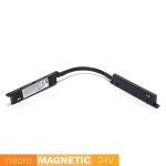 Łącznik elektryczny elastyczny do szyn magnetycznych Micro Magnetic czarny
