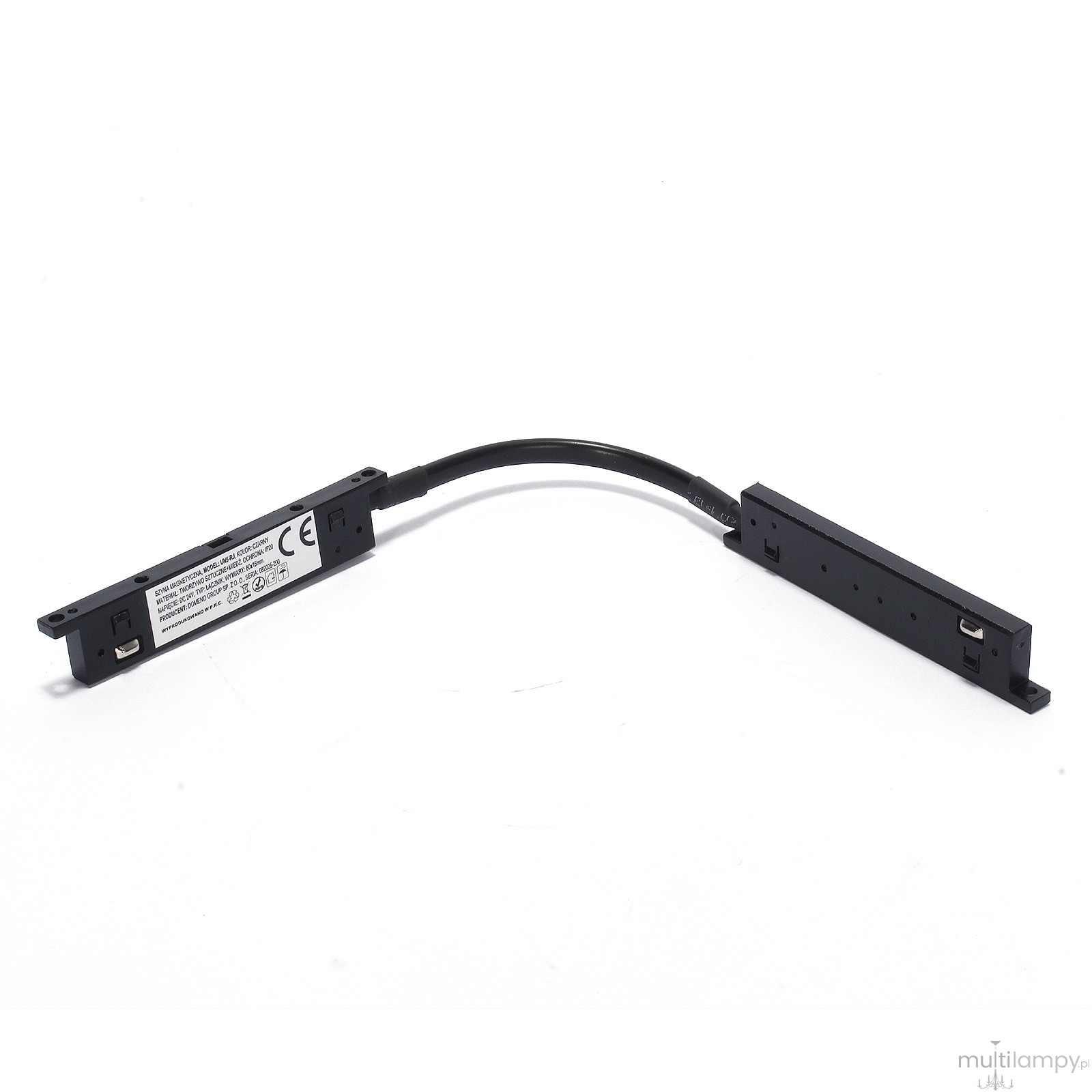Łącznik elektryczny elastyczny do szyn magnetycznych Micro Magnetic czarny