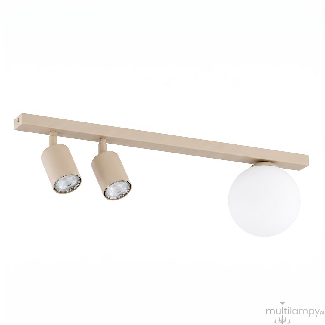 Baster lampa sufitowa 2xGU10+1xE14 mokka/biały 1814/3