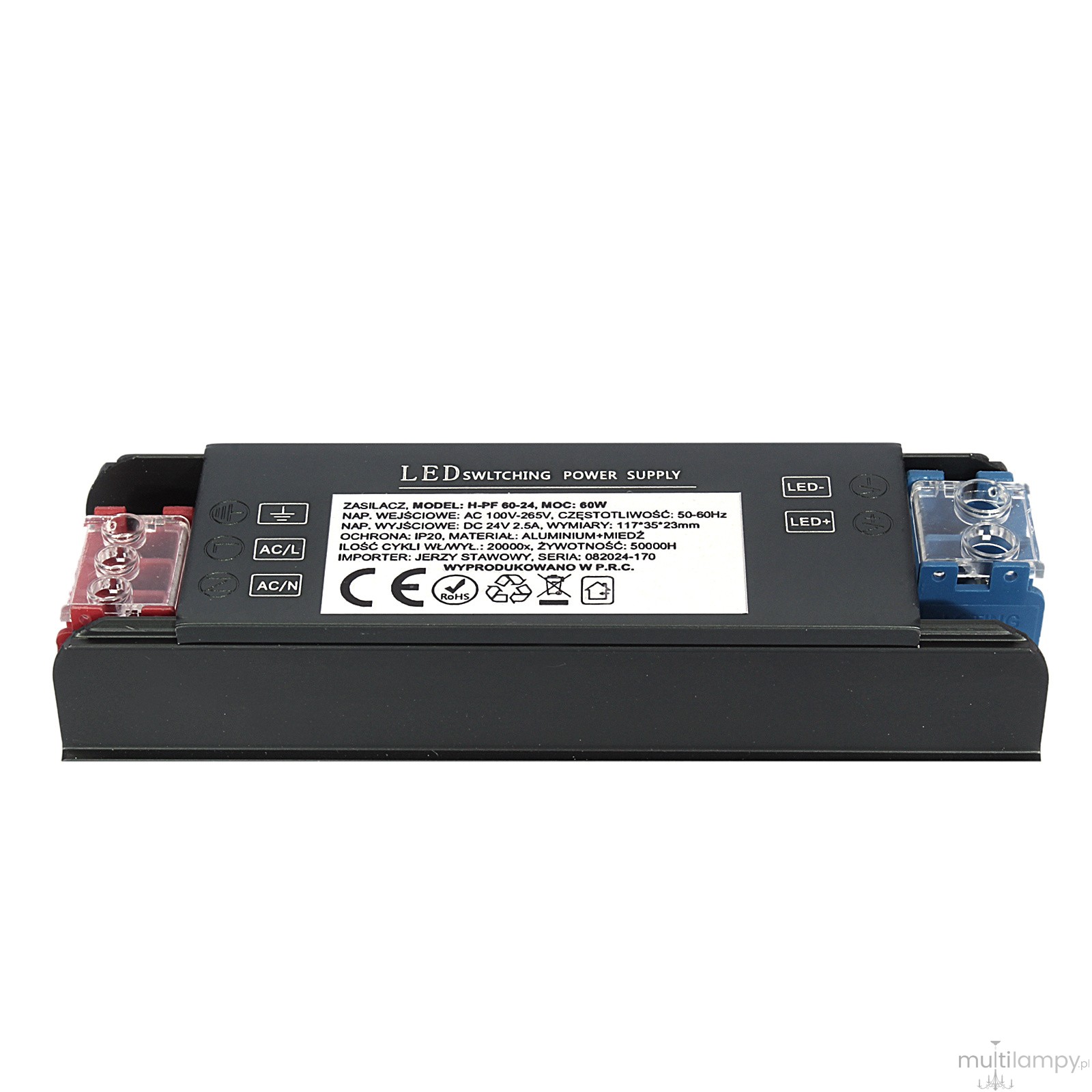 Zasilacz zewnętrzny do szyn magnetycznych Micro Magnetic 60W/24DC