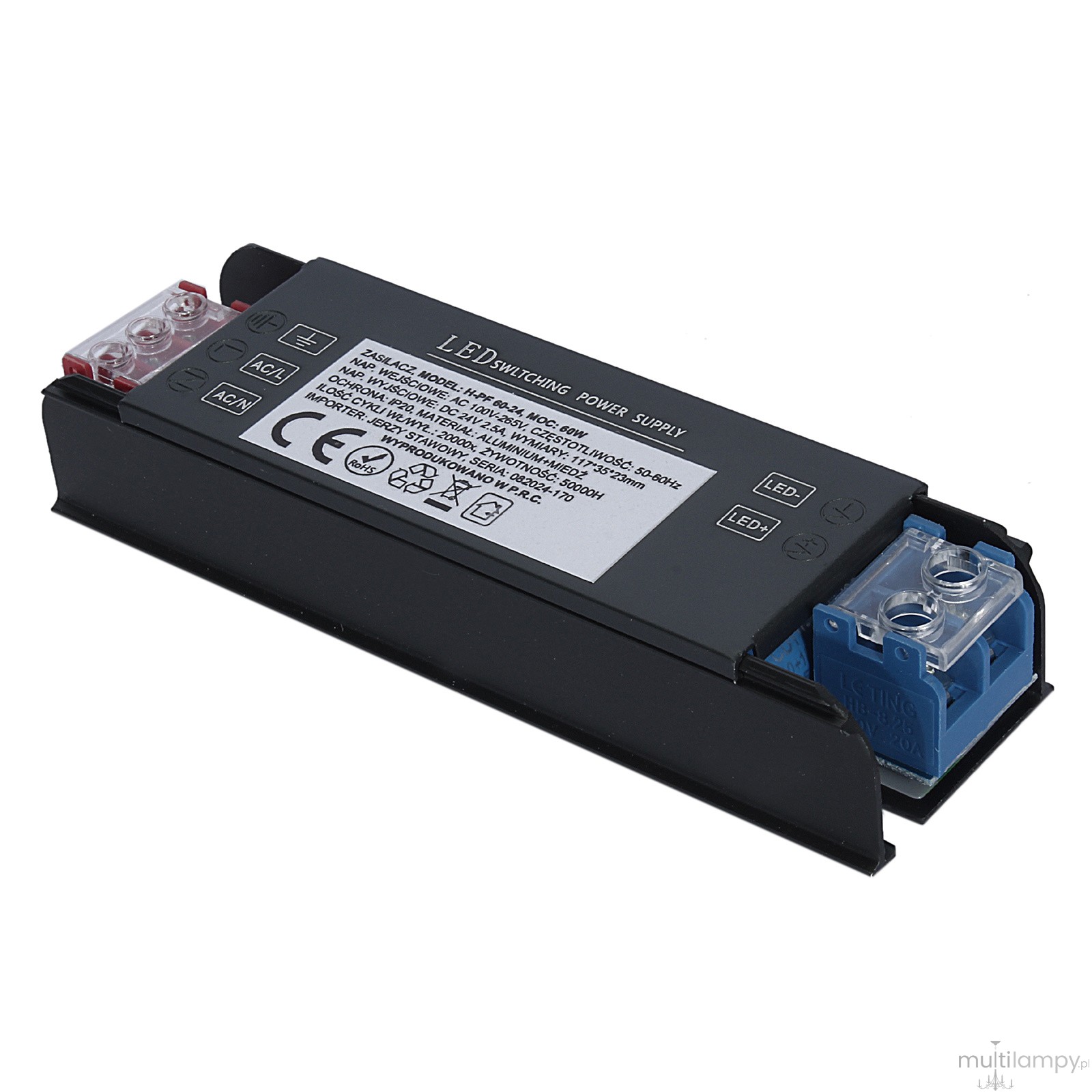 Zasilacz zewnętrzny do szyn magnetycznych Micro Magnetic 60W/24DC