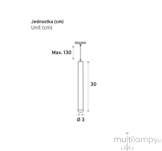 Sopel LED lampa wisząca do szyny magnetycznej Micro Magnetic 6W/4000K czarna