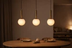 Toki lampa wisząca 3xE14 czarna biały K-5861