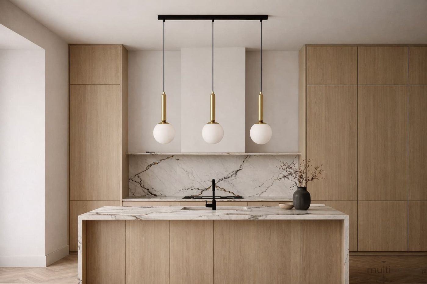 Toki lampa wisząca 3xE14 czarna biały K-5861
