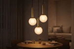 Toki lampa wisząca 3xE14 czarna biały K-5862