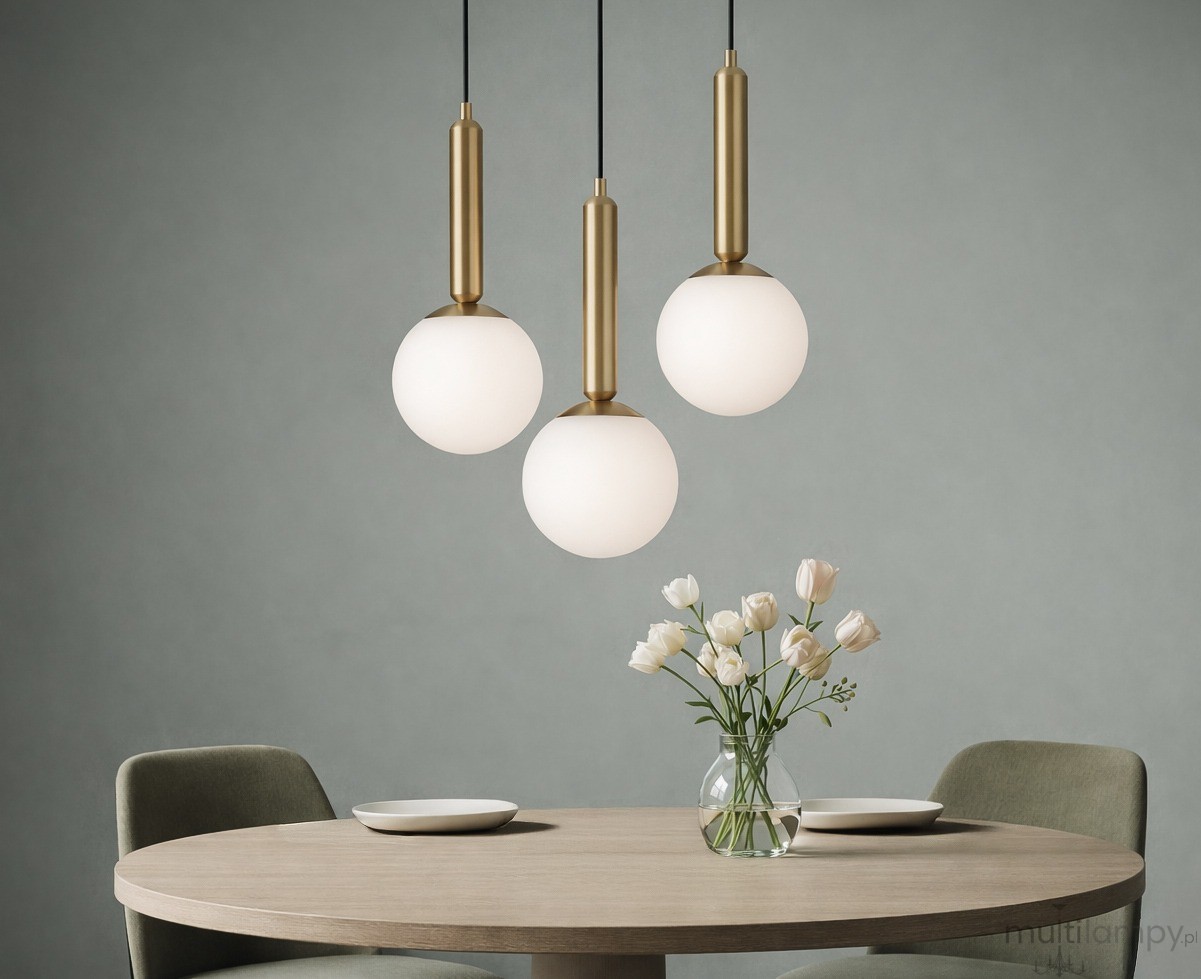 Toki lampa wisząca 3xE14 czarna biały K-5862