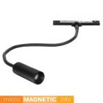 Lampa elastyczna LED do szyny magnetycznej Micro Magnetic 3W/3000K czarna