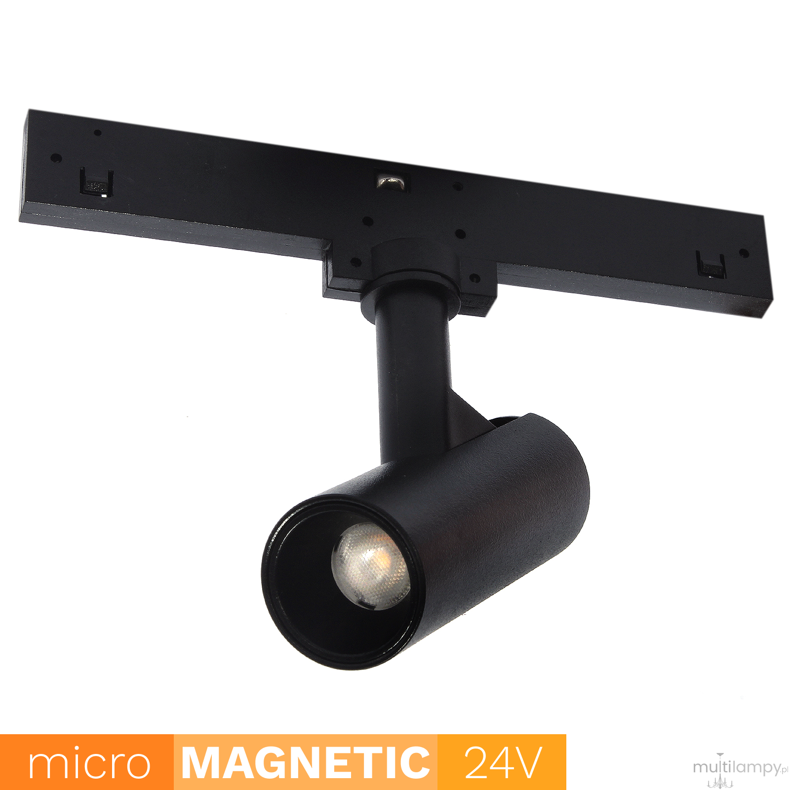 Spot regulowany LED do szyny magnetycznej Micro Magnetic 3W/3000K czarny