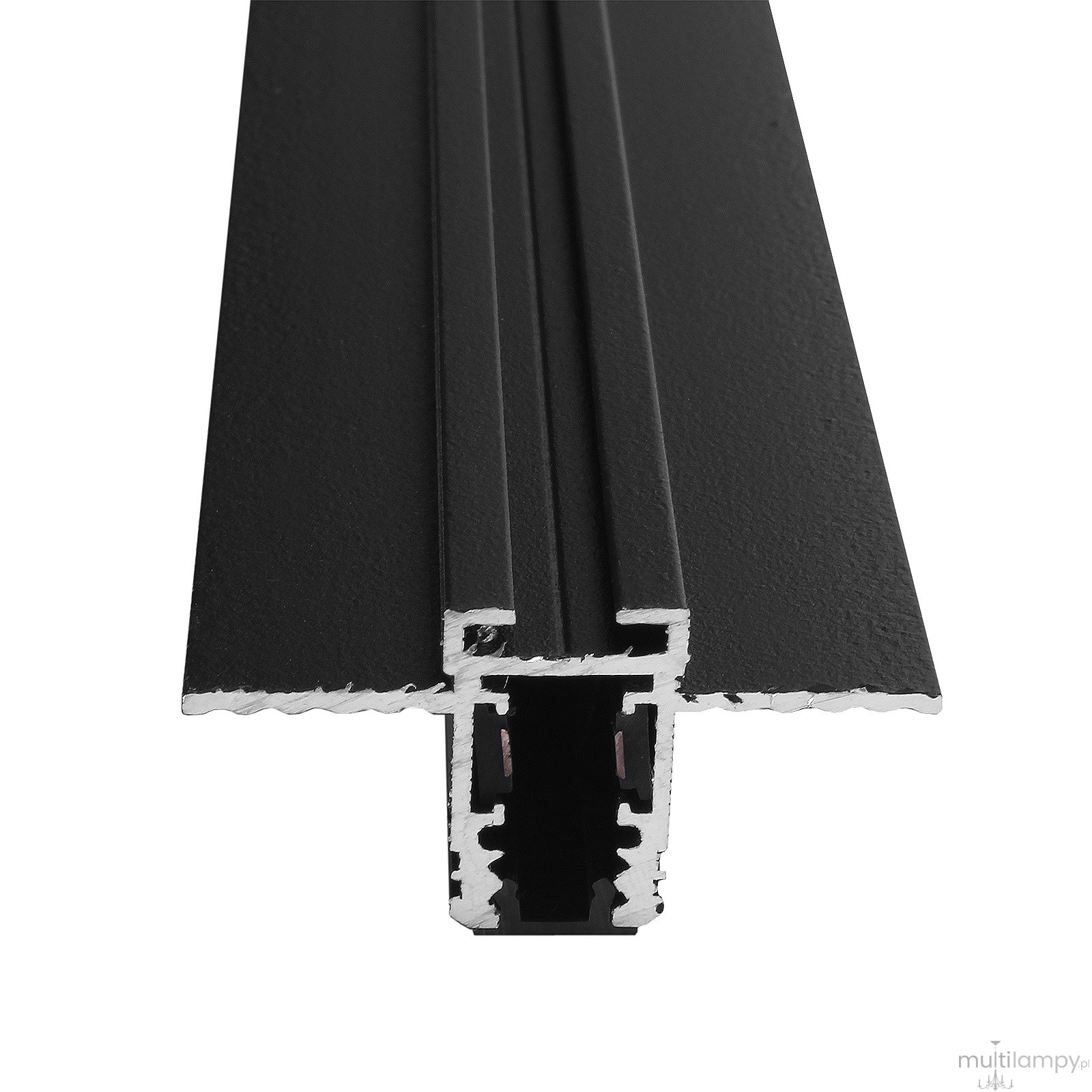 Szyna magnetyczna podtynkowa GK 12,5 mm Micro Magnetic 100 cm czarna