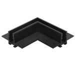 Łącznik kątowy do szyn magnetycznych podtynkowych GK 12,5 mm Micro Magnetic czarny