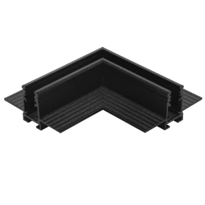 Łącznik kątowy do szyn magnetycznych podtynkowych GK 12,5 mm Micro Magnetic czarny