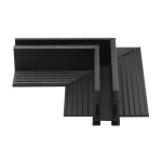 Łącznik kątowy do szyn magnetycznych podtynkowych GK 12,5 mm Micro Magnetic czarny
