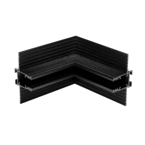 Łącznik kątowy sufit-ściana do szyn magnetycznych podtynkowych GK 12,5 mm Micro Magnetic czarny
