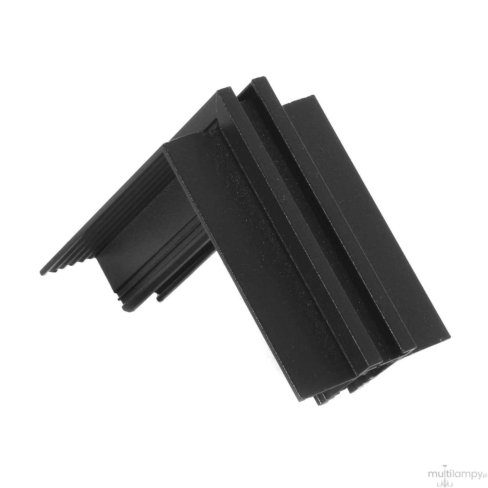 Łącznik kątowy sufit-ściana do szyn magnetycznych podtynkowych GK 12,5 mm Micro Magnetic czarny