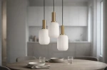 Fiore lampa wisząca 3xE27 czarna biała K-5882