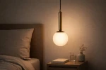 Toki lampa wisząca E14 czarna biały K-5860