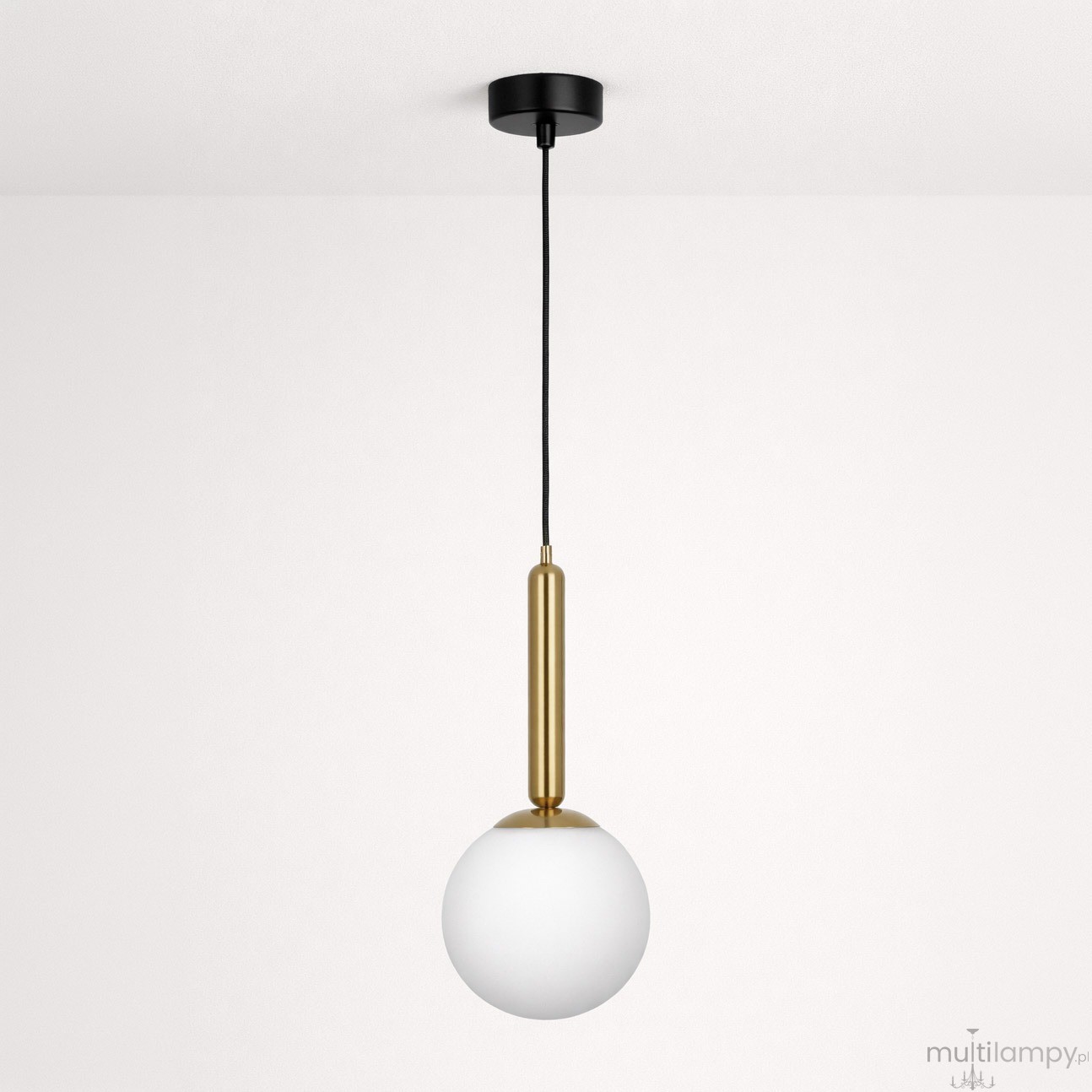 Toki lampa wisząca E14 czarna biały K-5860