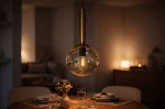Yuki lampa wisząca E14 czarna bursztynowy K-5865