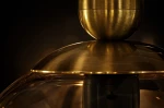 Yuki lampa wisząca E14 czarna bursztynowy K-5865
