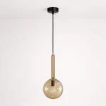 Yuki lampa wisząca E14 czarna bursztynowy K-5865