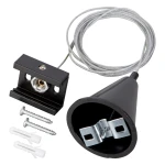 Track linka podwieszająca do szyny 3-fazowej czarna ML1195