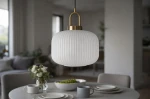Diop D30 lampa wisząca E27 czarna biała K-5890