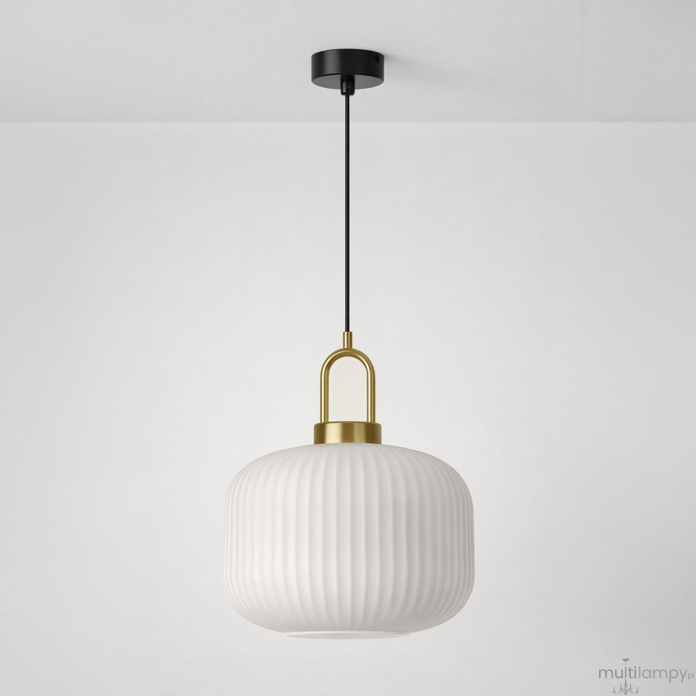 Diop D30 lampa wisząca E27 czarna biała K-5890
