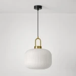 Diop D30 lampa wisząca E27 czarna biała K-5890