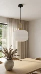 Diop D30 lampa wisząca E27 czarna biała K-5890