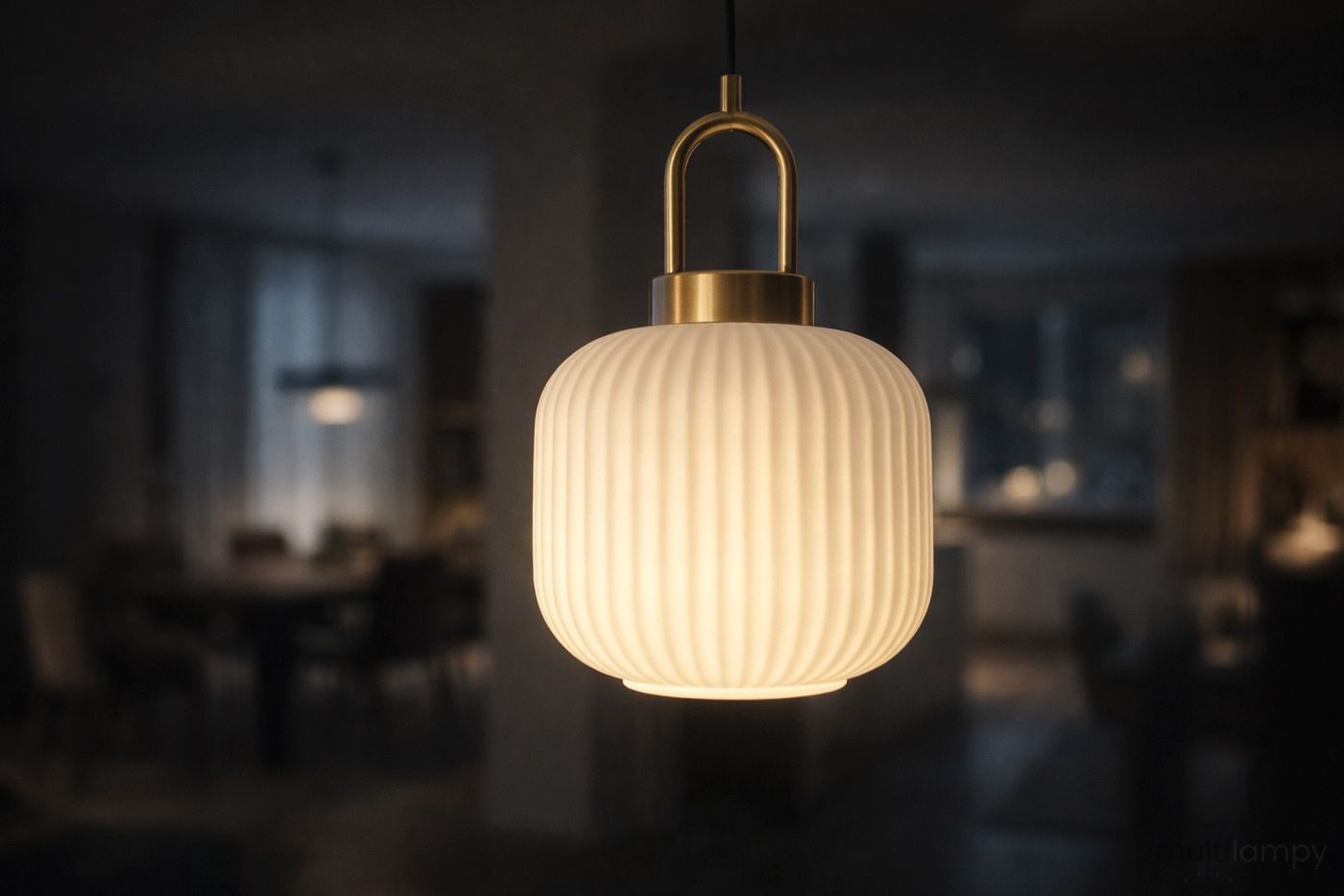 Diop D20 lampa wisząca E27 czarna biała K-5891
