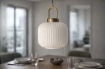 Diop D20 lampa wisząca E27 czarna biała K-5891