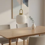 Diop D20 lampa wisząca E27 czarna biała K-5891