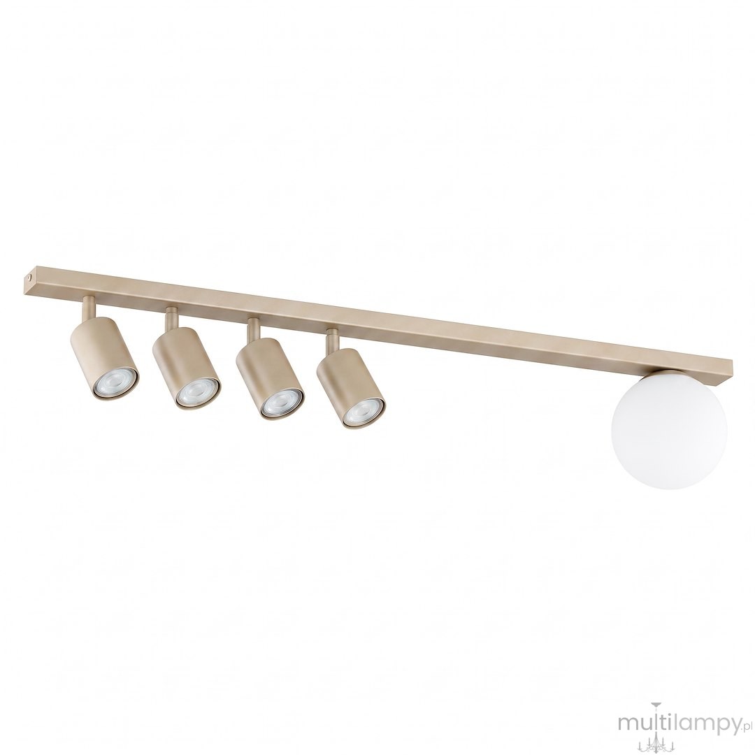 Baster lampa sufitowa 4xGU10+1xE14 mokka/biały 1814/5