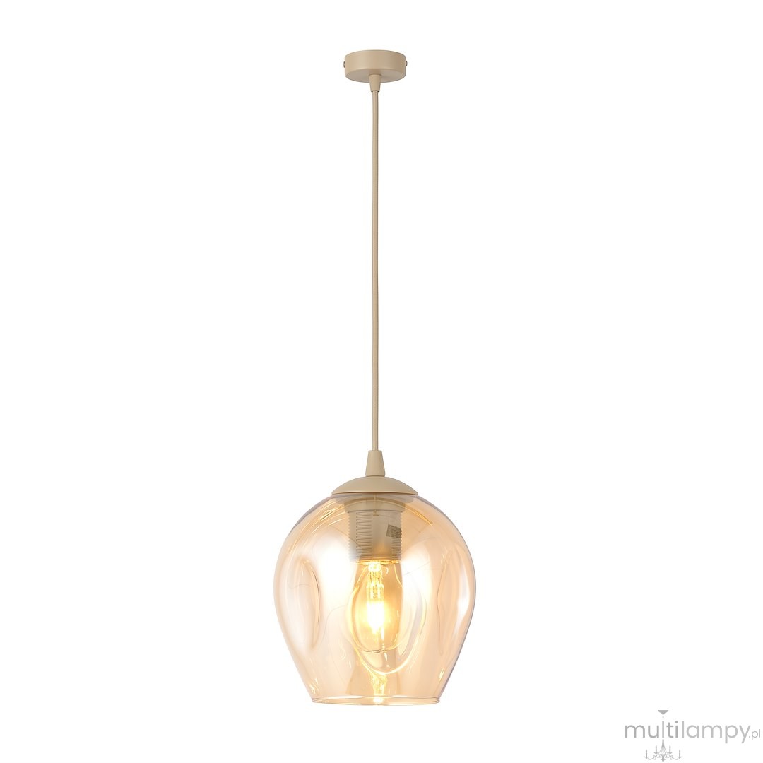 Istar lampa wisząca 1xE27 mokka/bursztynowy 1785/1