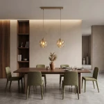 Istar lampa wisząca 2xE27 mokka/bursztynowy 1785/2
