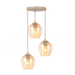 Istar lampa wisząca 3xE27 mokka/bursztynowy 1785/3PREM