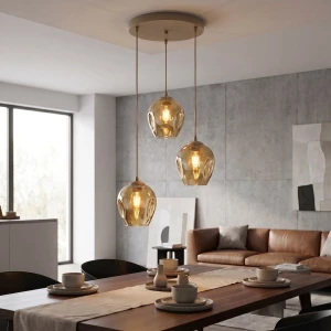Istar lampa wisząca 3xE27 mokka/bursztynowy 1785/3PREM