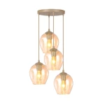 Istar lampa wisząca 4xE27 mokka/bursztynowy 1785/4PREM