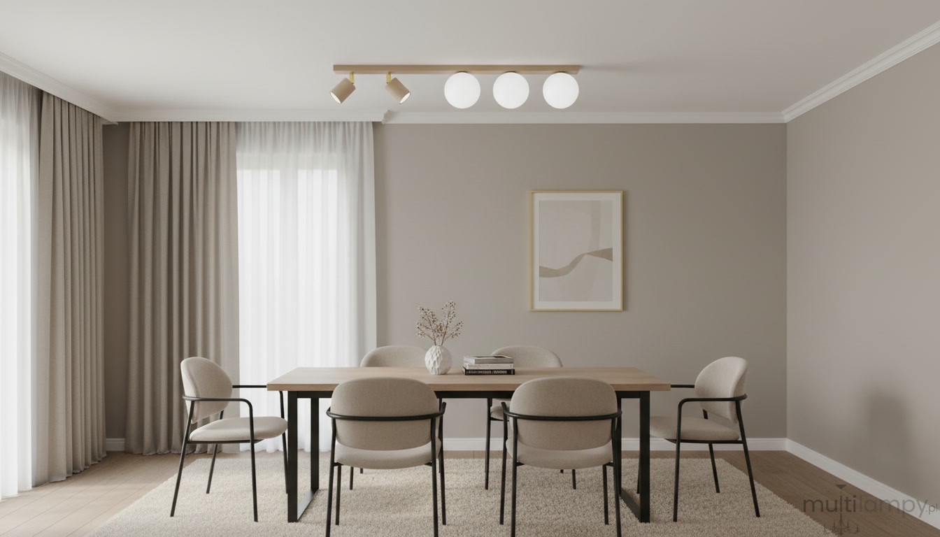 Aspa lampa sufitowa 2xGU10 + 3xG9 beżowa K-5831