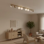 Aspa lampa sufitowa 4xGU10 + 4xG9 beżowa K-5833