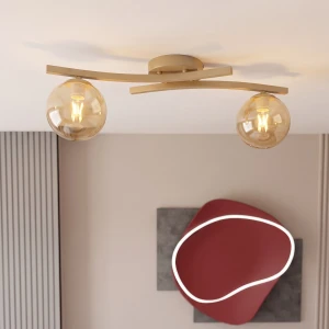 Opus lampa sufitowa 2xE14 mokka/bursztynowy 1783/2