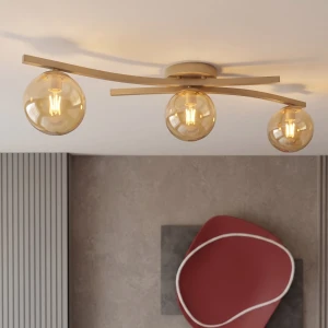 Opus lampa sufitowa 3xE14 mokka/bursztynowy 1783/3