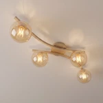 Opus lampa sufitowa 4xE14 mokka/bursztynowy 1783/4