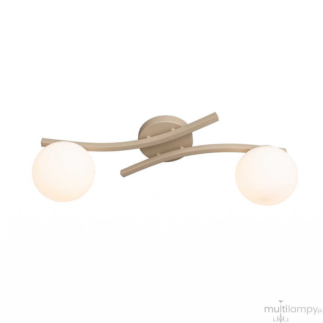 Opus lampa sufitowa 2xE14 mokka/biały 1782/2