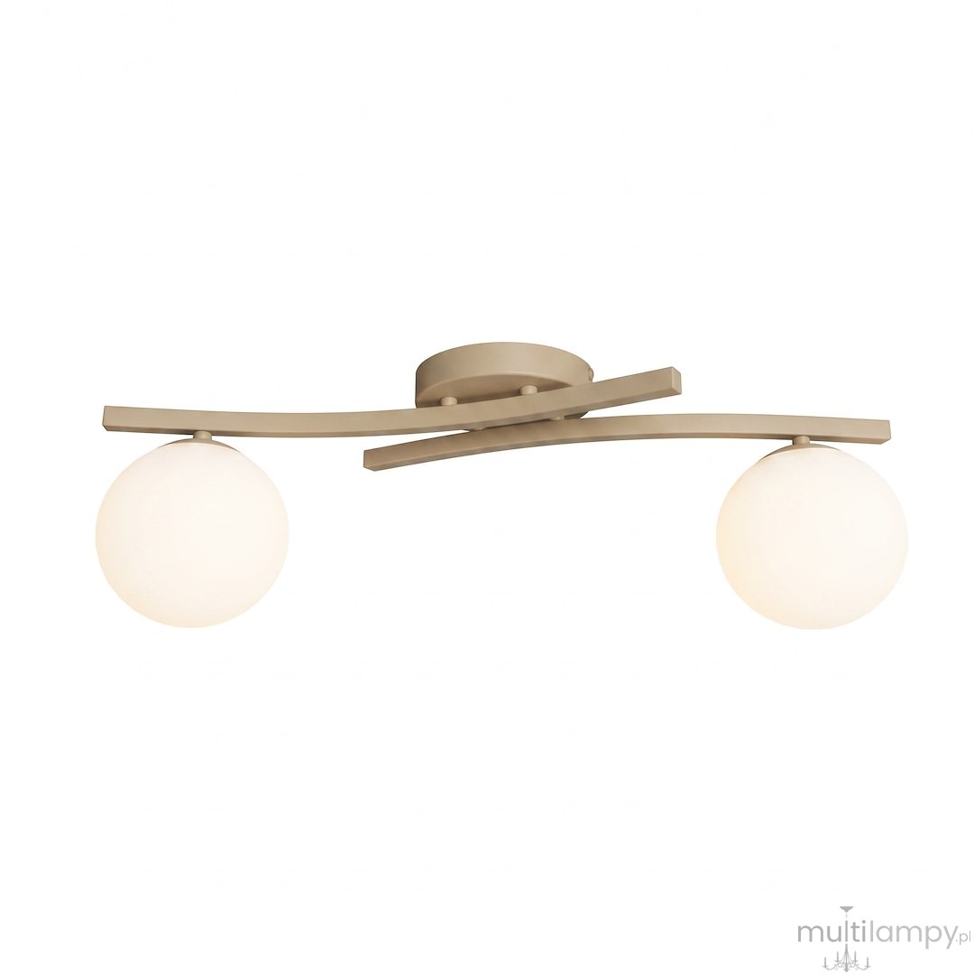 Opus lampa sufitowa 2xE14 mokka/biały 1782/2