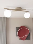 Opus lampa sufitowa 2xE14 mokka/biały 1782/2