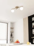 Opus lampa sufitowa 2xE14 mokka/biały 1782/2