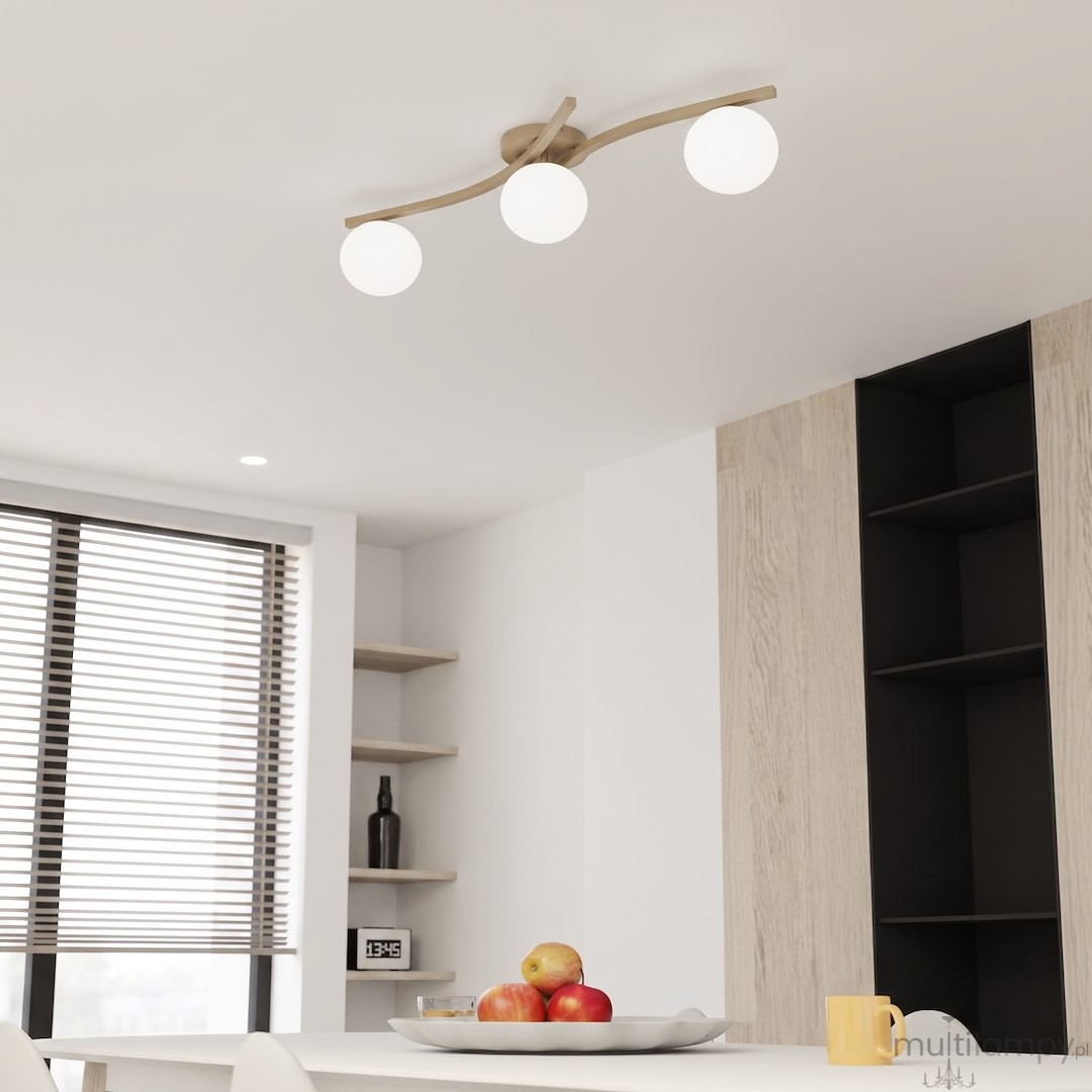 Opus lampa sufitowa 3xE14 mokka/biały 1782/3